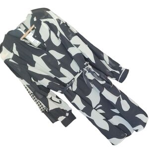 Hi&My NWT Black and White Patterned Women's Dress Long Dress